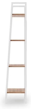 Könyvespolc NARVIK 148x34 cm fehér/tölgy sonoma