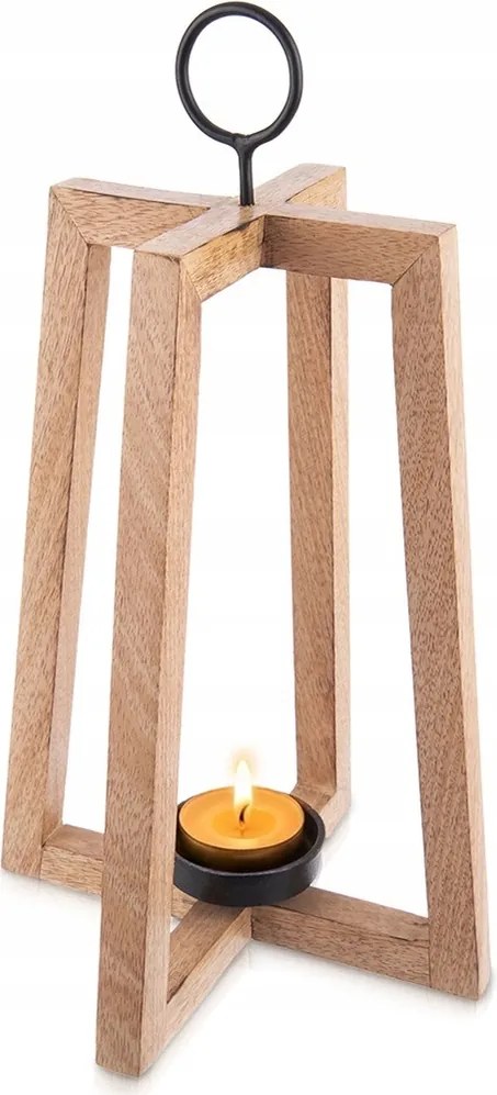 Lampion Fa gyertyatartó állvány teamécsestartó 44 cm