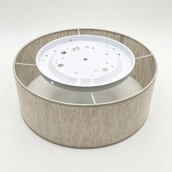 Mennyezeti lámpatest SIRJA 1xE27/15W/230V Ø 35 cm, bézs