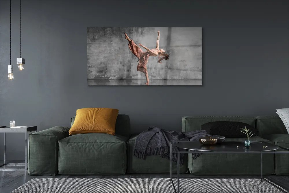 Üvegképek Női hosszú haj tánc 120x60cm