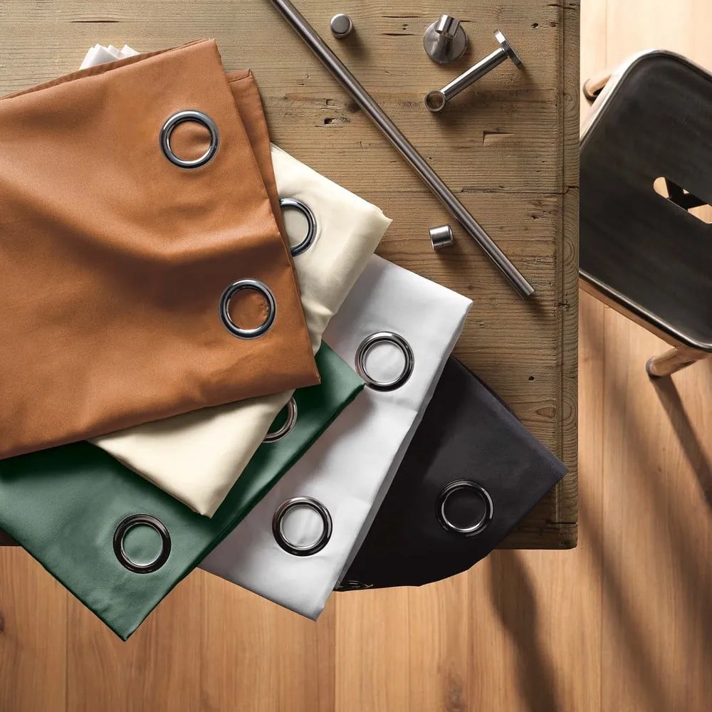 Barna mikroszálas függöny 140x260 cm Absolu – douceur d'intérieur