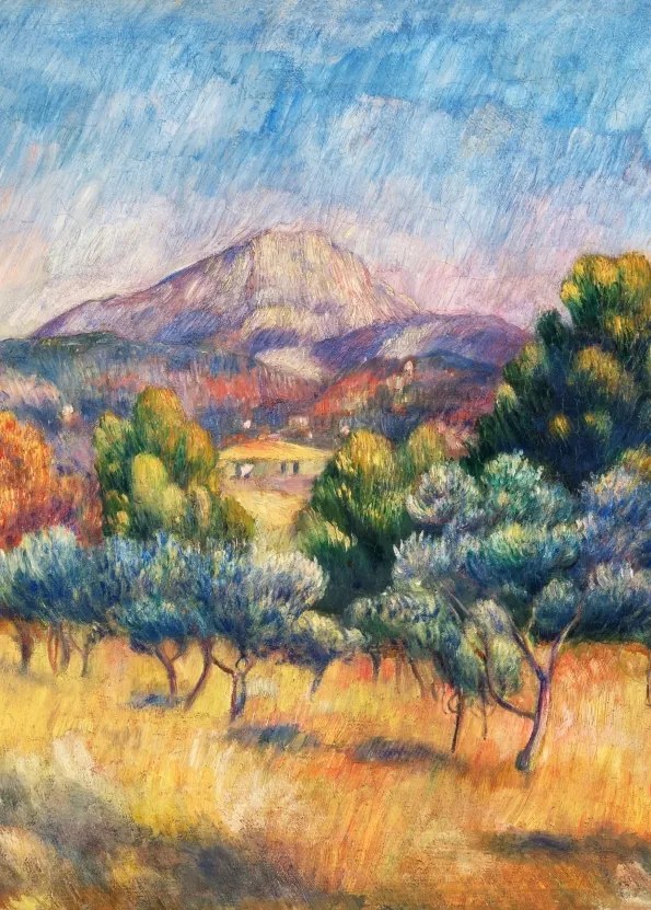 Cezanne Hegy Sainte-Victoire Poszter 40x50cm art festmény művészet #491