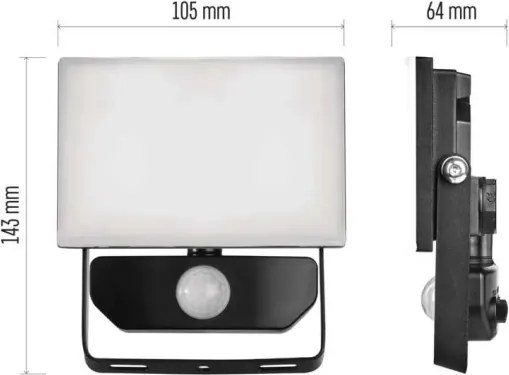 LED Reflektor érzékelővel TAMBO LED/10W/230V 4000K IP54