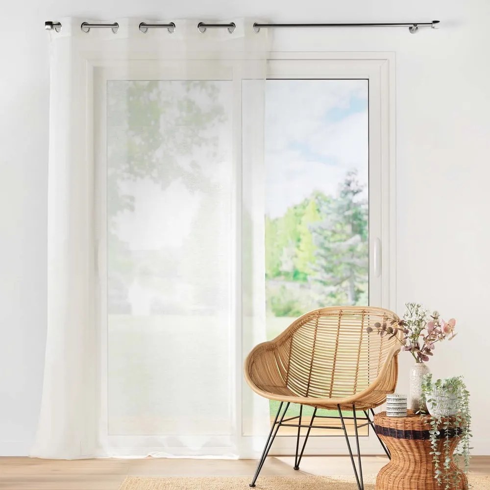 Krémszínű átlátszó függöny 140x240 cm Lissea – douceur d'intérieur