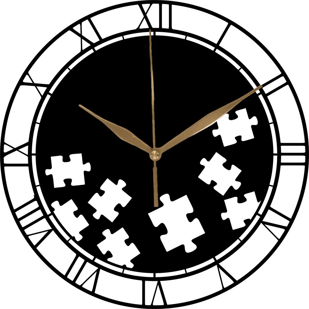 Falióra Fa Klasszikus Puzzle Érdekes Tökéletes Ajándék 35 cm