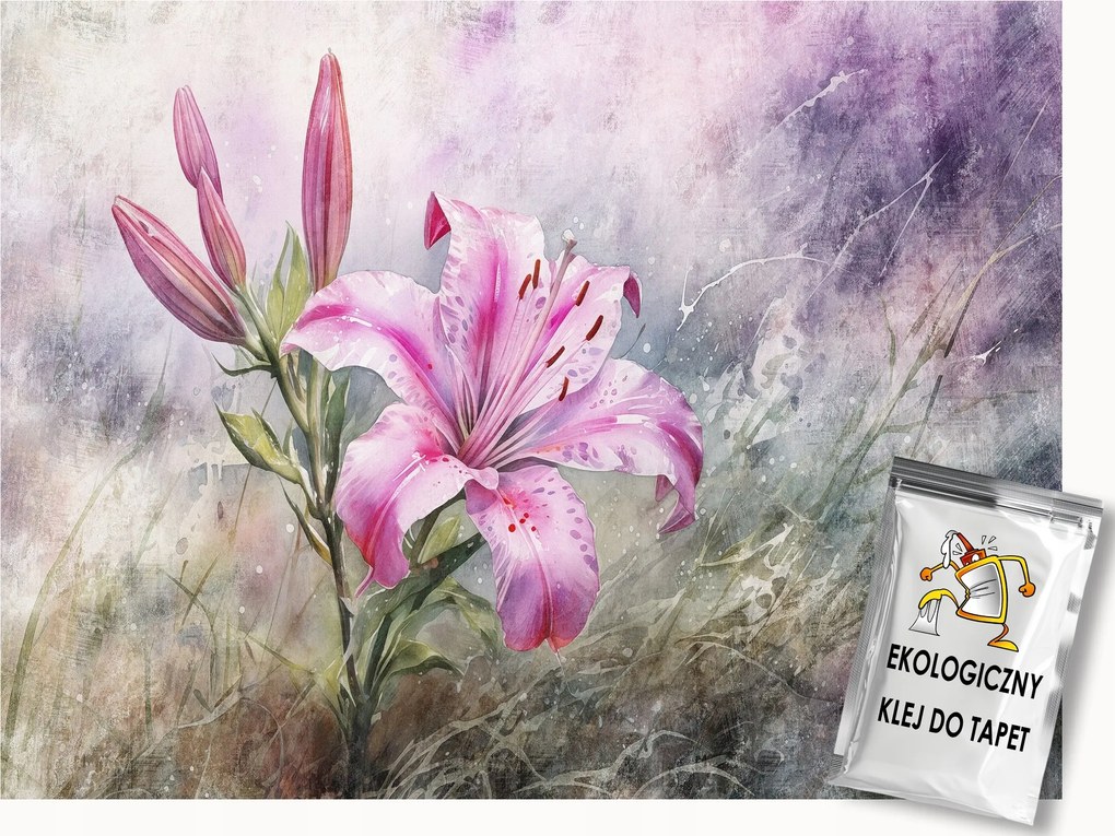 Fotótapéta Flizelina Természet Kert Virág Rózsaszín Liliom 250x175 ragasztó