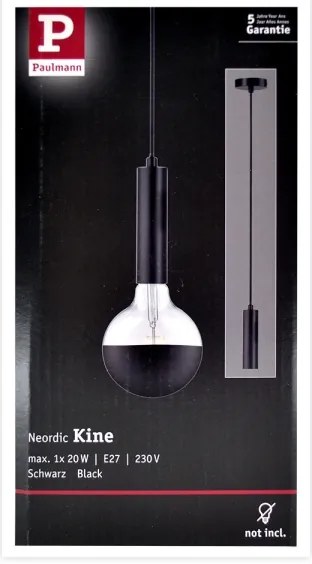 Paulmann 79757 - Csillár zsinóron NEORDIC 1xE27/20W/230V