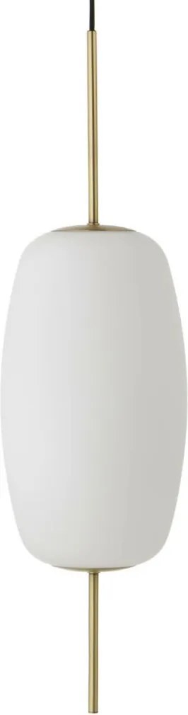 KING HOME 100641 FRANDSEN SILK L Modern Függesztett Lámpa Fehér, Fekete, Sárgaréz E14 IP20