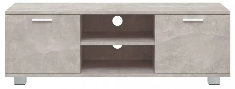 betonszürke szerelt fa TV-szekrény 120 x 34,5 x 35 cm