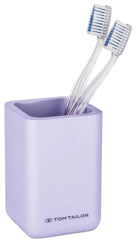 Lila poligyanta fogkefetartó pohár Tom Tailor T-Rounded – Wenko