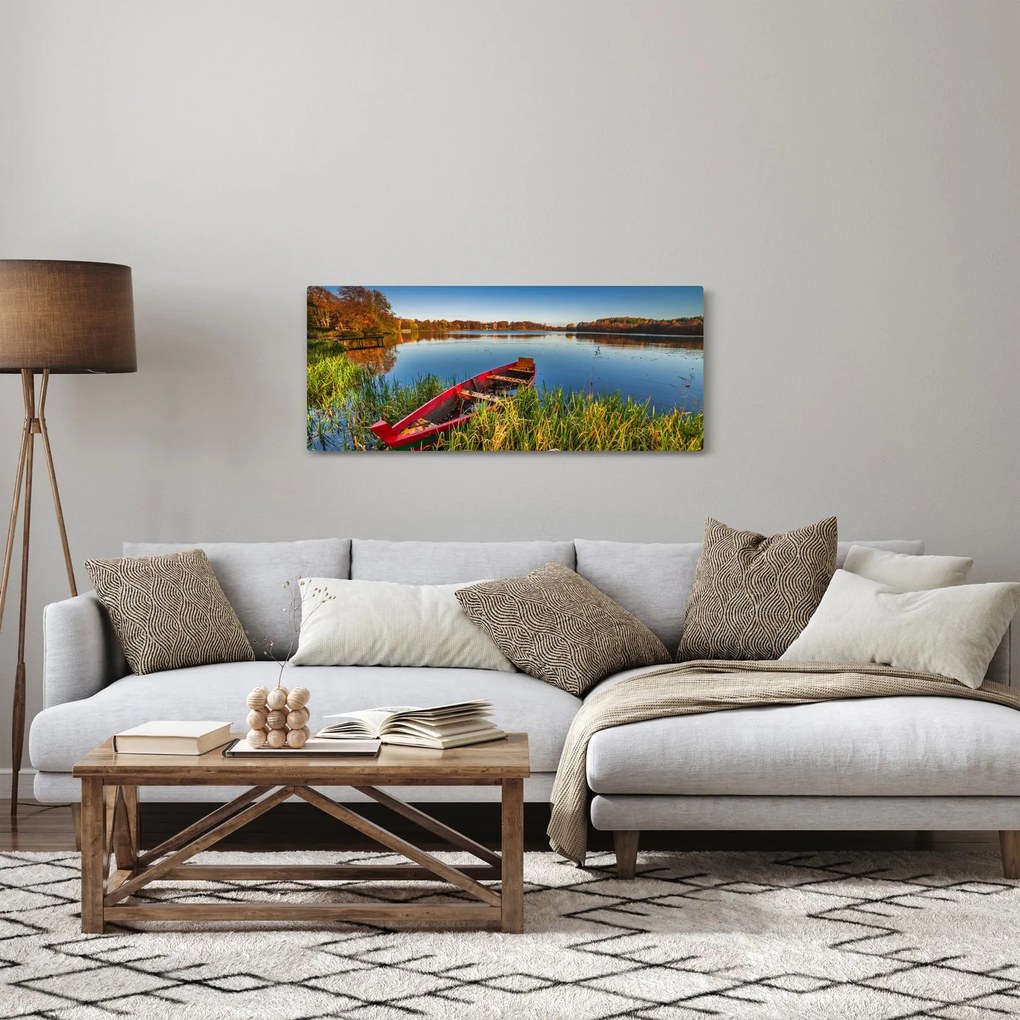 Egy piros pont képe (120x50 cm)