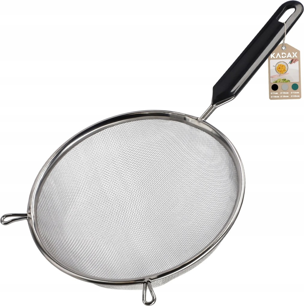 Konyhai Szűrő Cédrus Szűrő Fogantyúval Acél Szitáló Liszt Sűrű 18cm