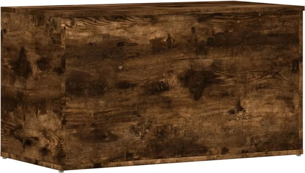 vidaXL füstös tölgy színű szerelt fa tárolóláda 84 x 42 x 46 cm