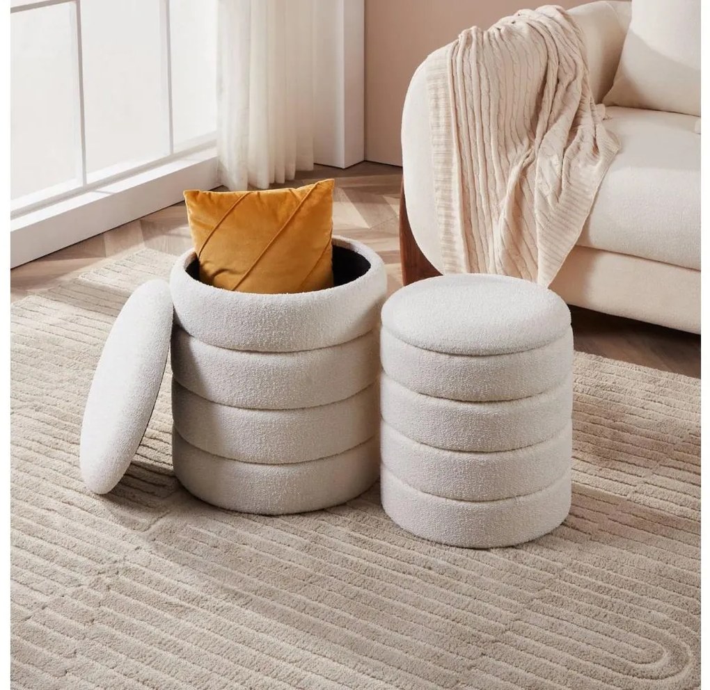 Eglo 424125 - KÉSZLET 2x Taburet AMPAHAKA átm. 33,5/40 cm fehér