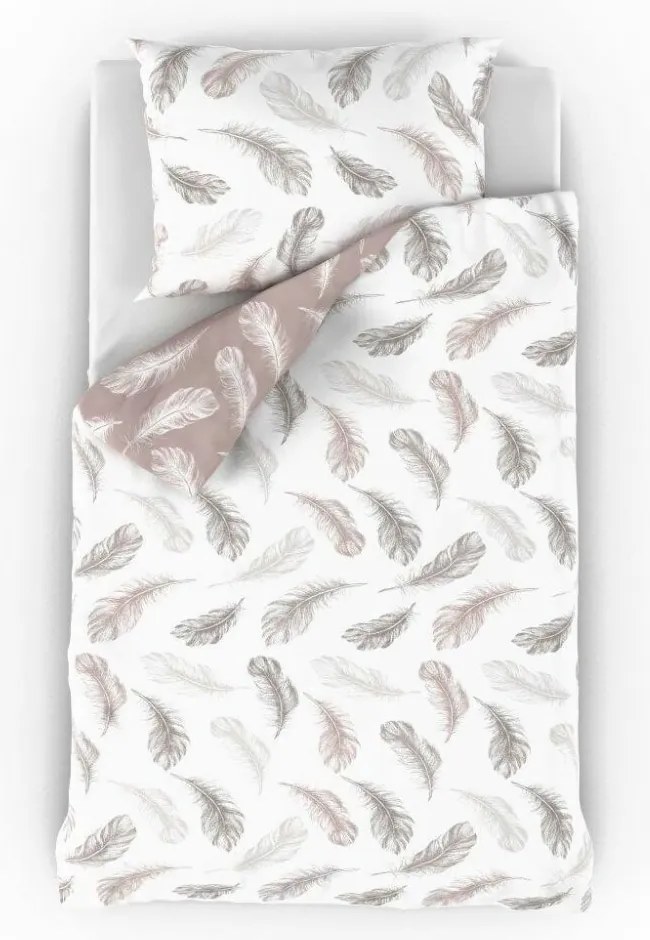 Kvalitex Nordic Shelby pamut ágynemű, bézs, 140 x 220 cm, 70 x 90 cm, 140 x 220 cm, 70 x 90 cm