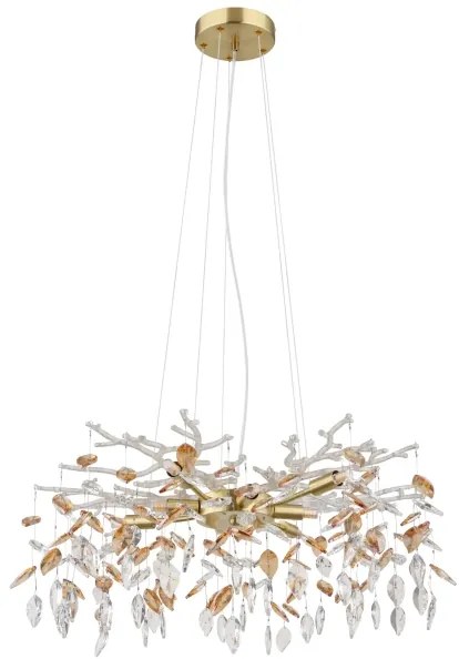 Globo 64132-8 - Csillár zsinóron DANNA 8xG9/8W/230V átm. 61 cm arany