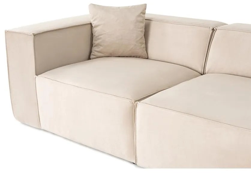 Sarokkanapé Lora (L1-O1-1R-POUFFE ) - Krém
