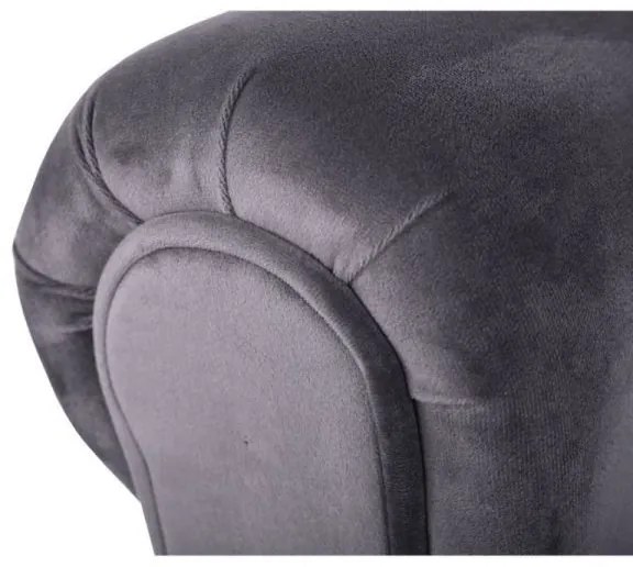 BURDA Velvet szürke/fekete pad