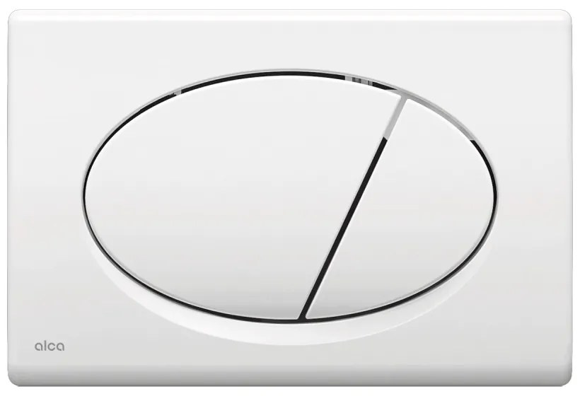 Alcaplast nyomólap - dupla nyomógomb - FEHÉR - FÉNYES