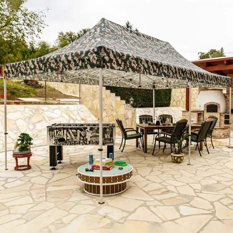 INSTENT PRO Kerti pavilon Woodland 3 x 6 m + 4 oldalfal