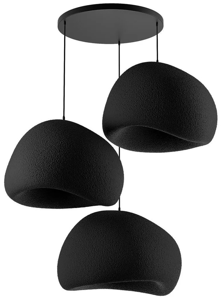 Függőlámpa - Wabi Sabi Claylights - Fekete
