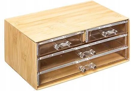 Bambusz doboz, átlátszó