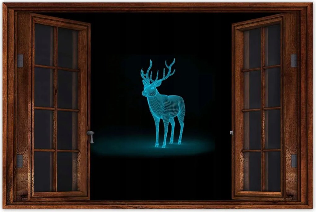 Poszter 90x60 Türkiz szarvas