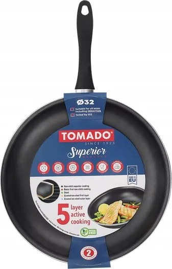 Hagyományos serpenyő Tomado Superior 28 cm non-stick (tapadásmentes)