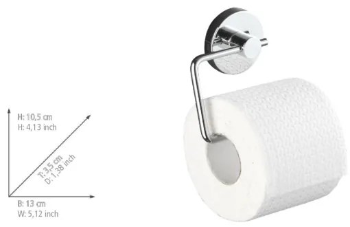 WENKO 20899100-WC-papírtartó VACUUM-LOC MILAZZO 13x10,5 cm fényes króm