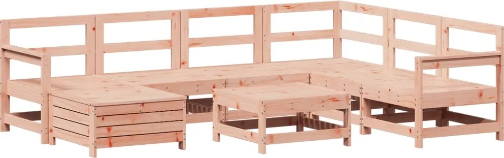 vidaXL 8 részes tömör duglászfenyő kerti kanapészett