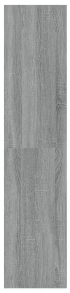szürke sonoma színű könyvszekrény/térelválasztó 100x30x135 cm