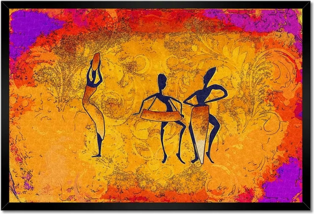 Poszterek keretben 60x40 Törzsi tánc