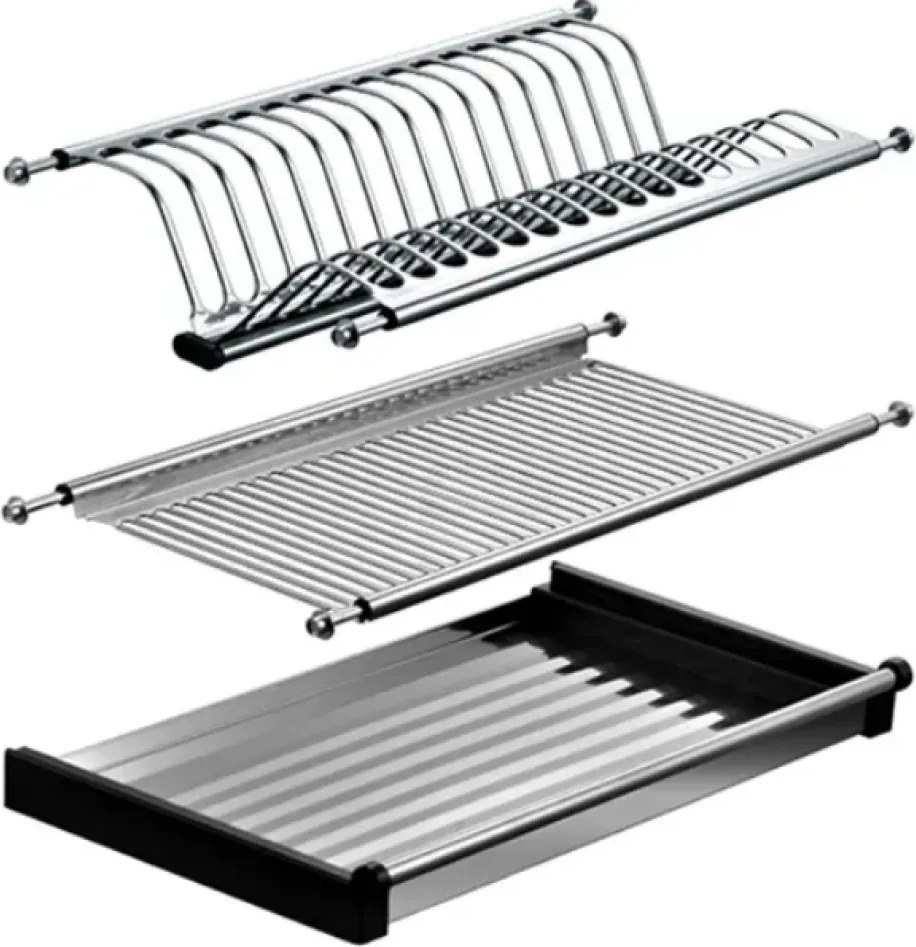 Edényszárító felső szekrénybe, rozsdamentes acél, KAPIO TYP 1