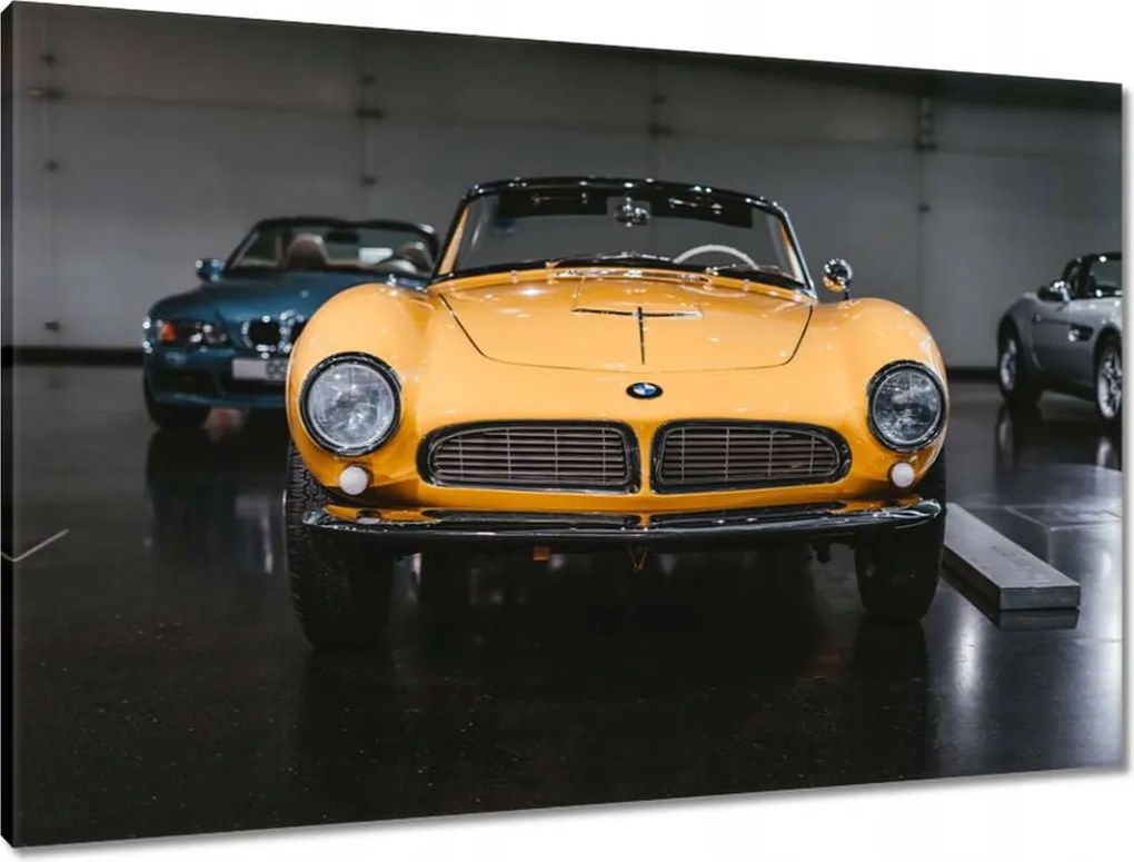 Vászonkép 90x60 Sárga Bmw Klasszikus
