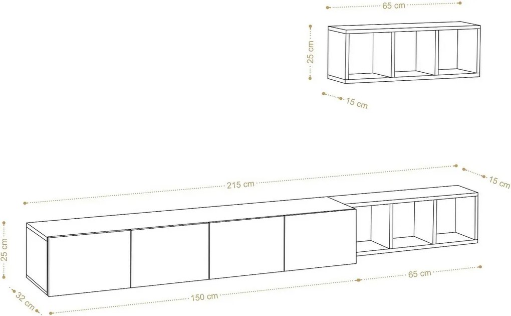 Pia White and Oak televíziós fal