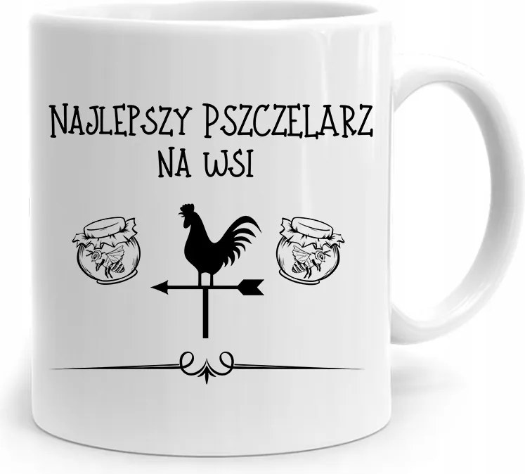 Ajándék Bögre Méhésznek Vidéken A Legjobb, fényképes nyomattal
