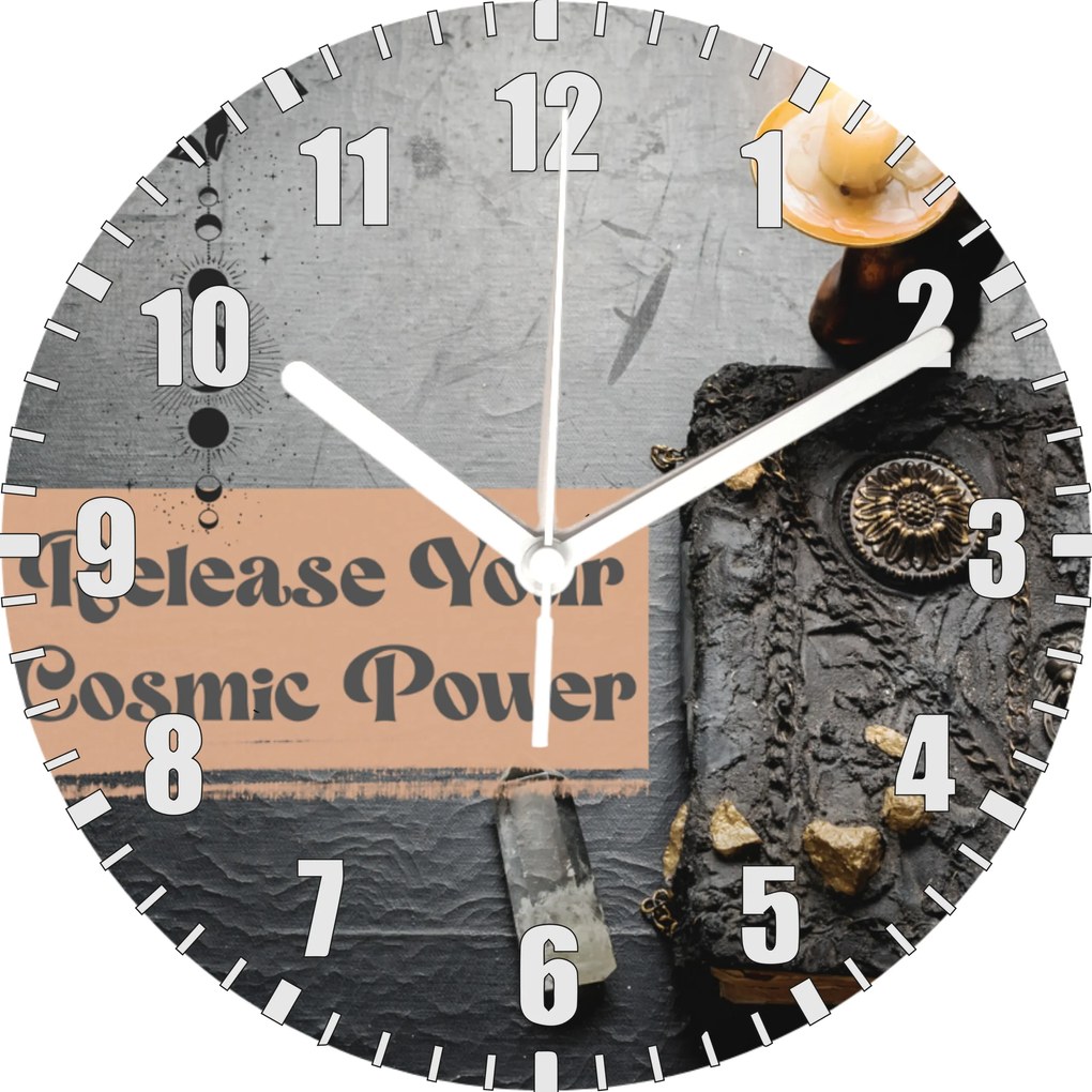 Dekoratív falióra Release Your Cosmic Power Klíma falióra