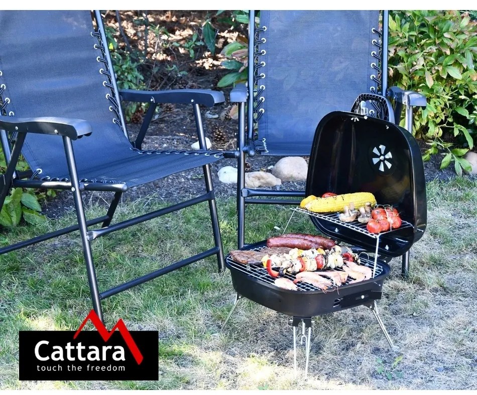 Cattara Összecsukható faszén grill Crotone, 45 cm