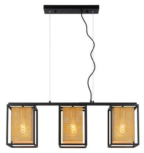 Lucide 21422/03/30 – LED Csillár zsinóron SANSA 3×E27/40W/230V