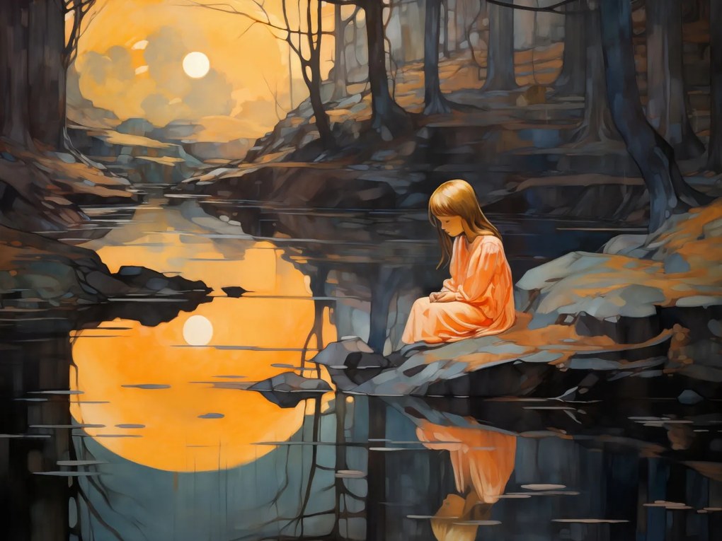 Poszter 20x15cm Elbűvölés az alkonyat felett