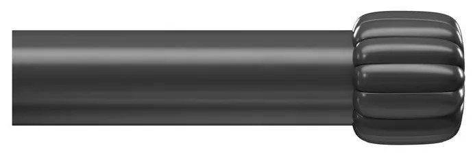 Matt fekete acél bővíthető függönykarnis 168 - 305 cm Cleo – Umbra