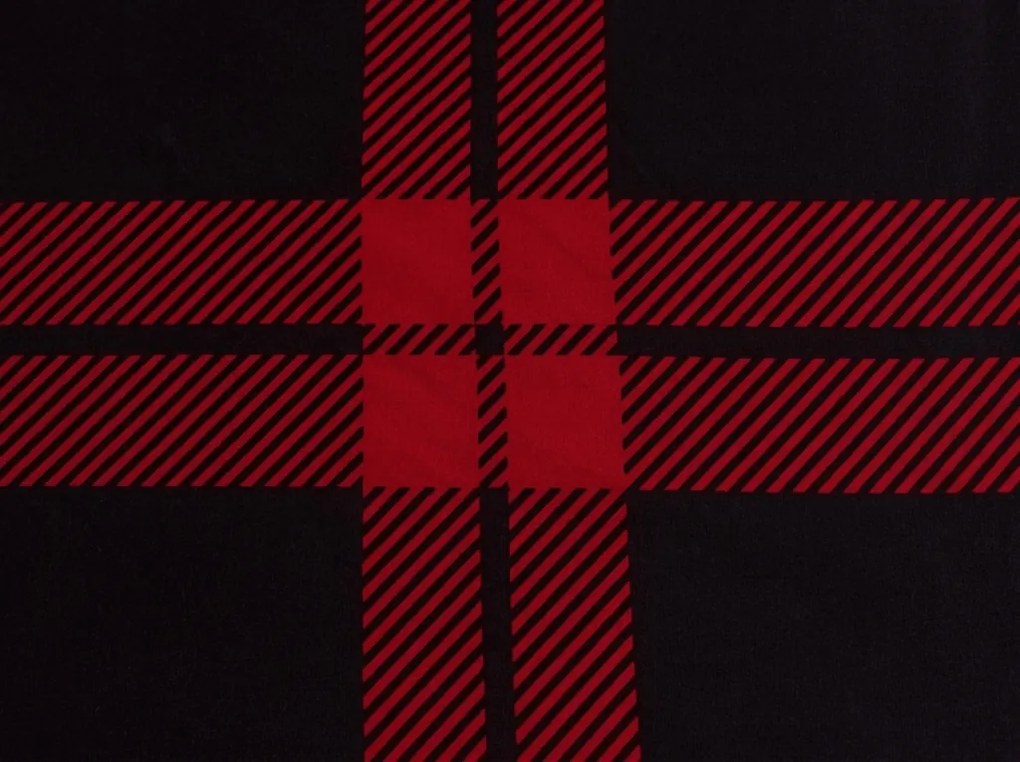Mikroszálas lepedő ALBURY piros 90x200 cm