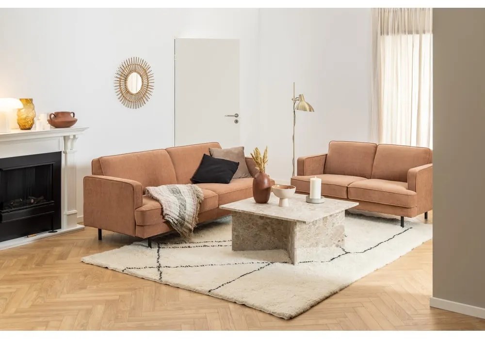 Bézs márvány dohányzóasztal 90x90 cm Vega – Actona