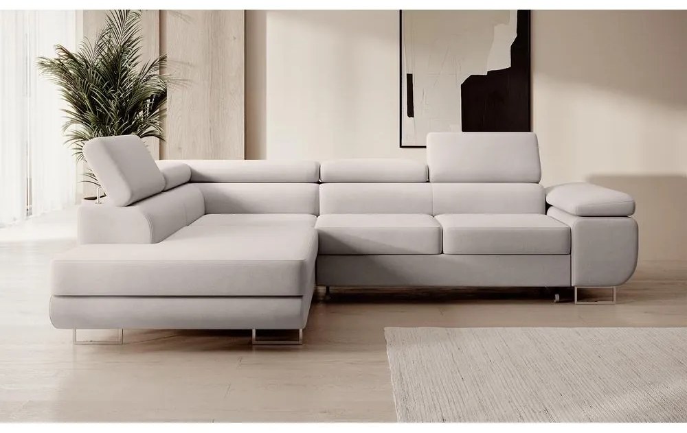 Sarokkanapé Stiletto (B) (fehér + ezüst). 1099718