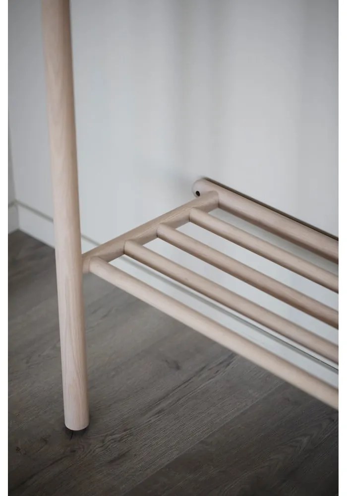 Natúr színű tölgyfa előszoba bútor Milford - Rowico