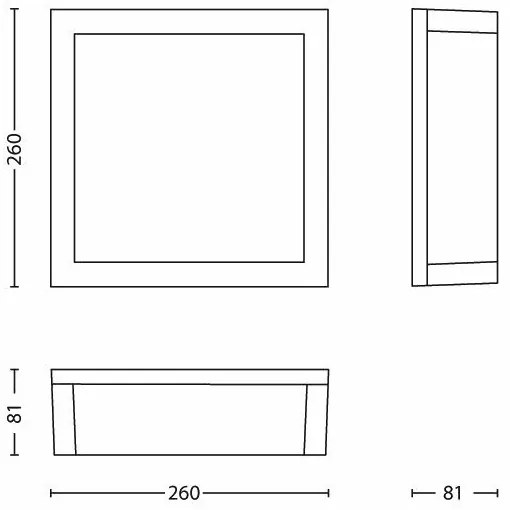 Philips - Kültéri mennyezeti lámpa SKIES 2xE27/14W/230V IP44 antracit