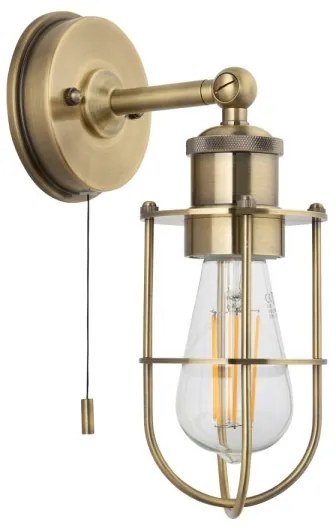 Endon 99952 - Fürdőszobai fali lámpa CREW 1xE27/6W/230V IP44 réz