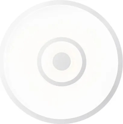 Globo 48580R Mennyezeti lámpa, matt fehér fém, fehér műanyag, krómgyűrű, csúszókapcsoló, színek rögzíthetők, CCT kapcsoló, ø: 380mm, M: 55 mm, tartozék: LED 24W 230V, 3000lm forrás, 1500lm kimenet, CCT 3000/4000/6000K
