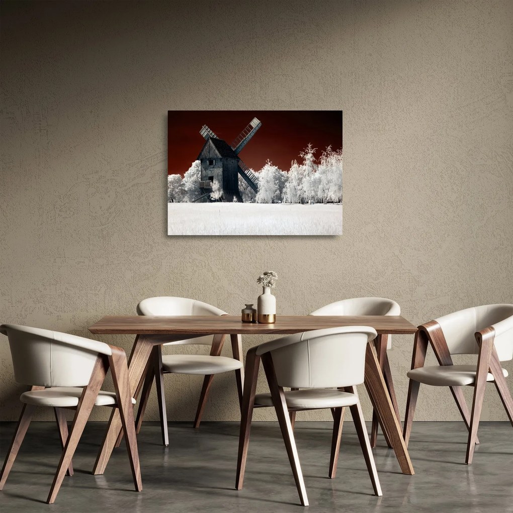 A malom képe (üvegen) (70x50 cm)