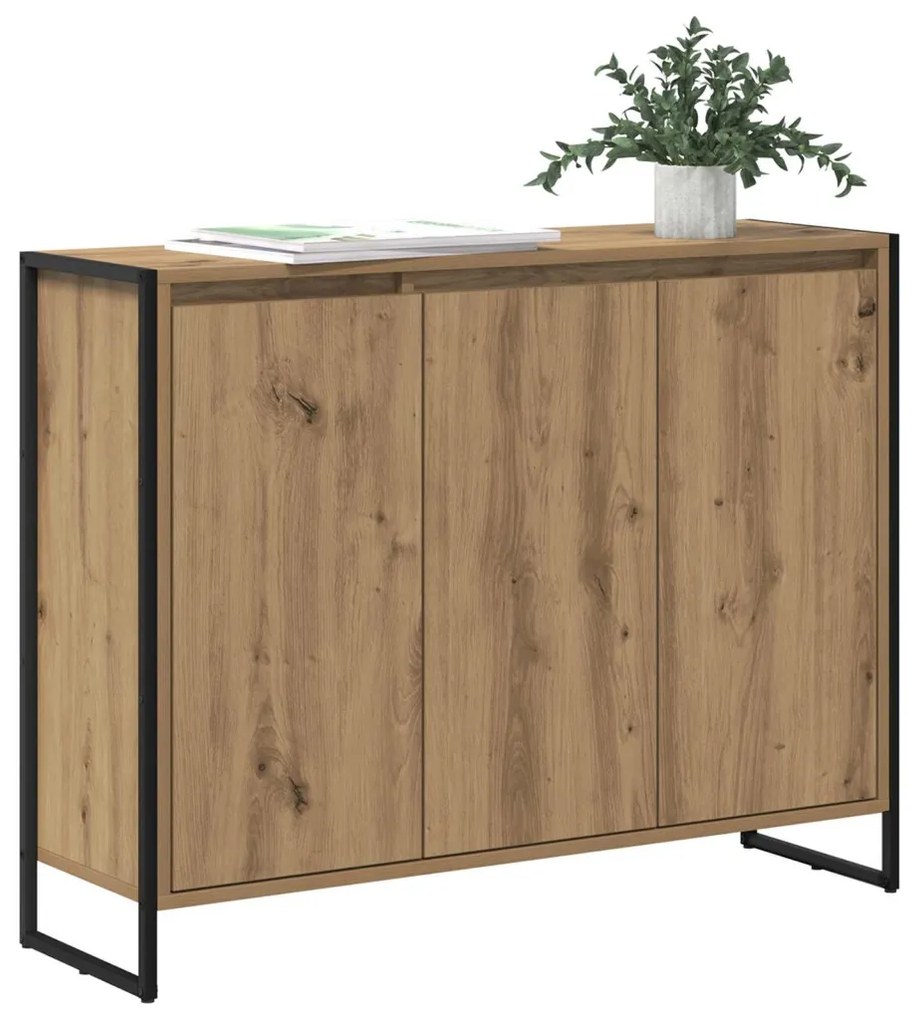 Oldalsó szekrény Művészi tölgy 96,5 x 30 x 75 cm Faanyag